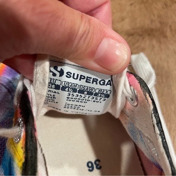 Superga Sneakers Hand Painted Rainbow 6 - Picture 8 of 9